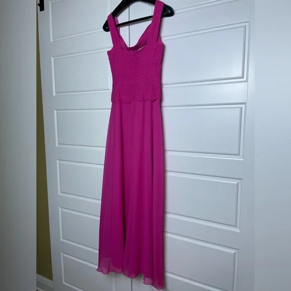 Tadashi Shoji Hot Pink Gown Style EI 8982L Vintage - Picture 5 of 7